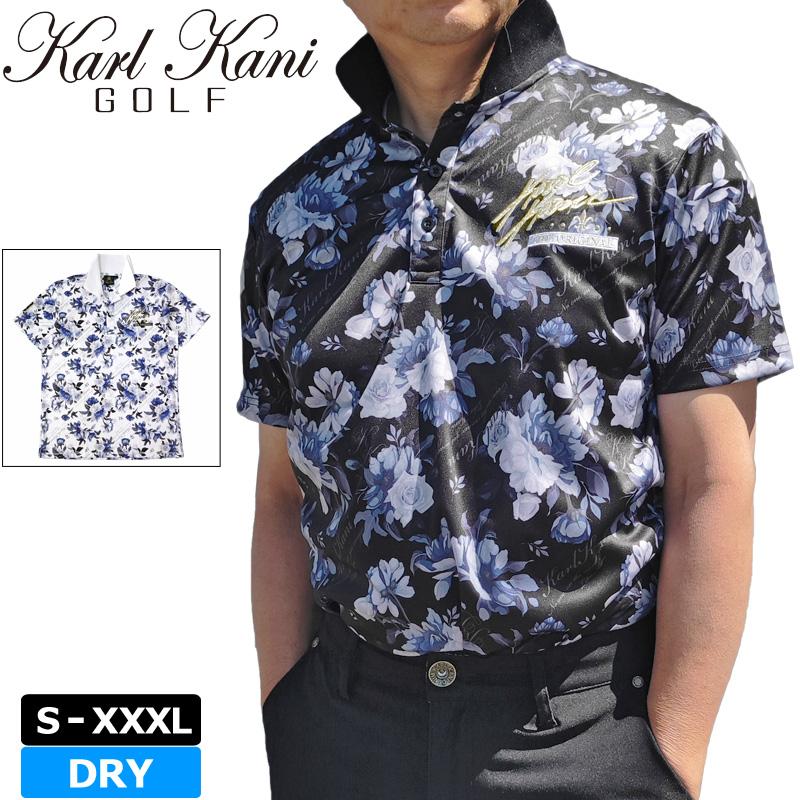 Karl Kani SALE特価 カールカナイゴルフ メンズ 吸水速乾 半袖 