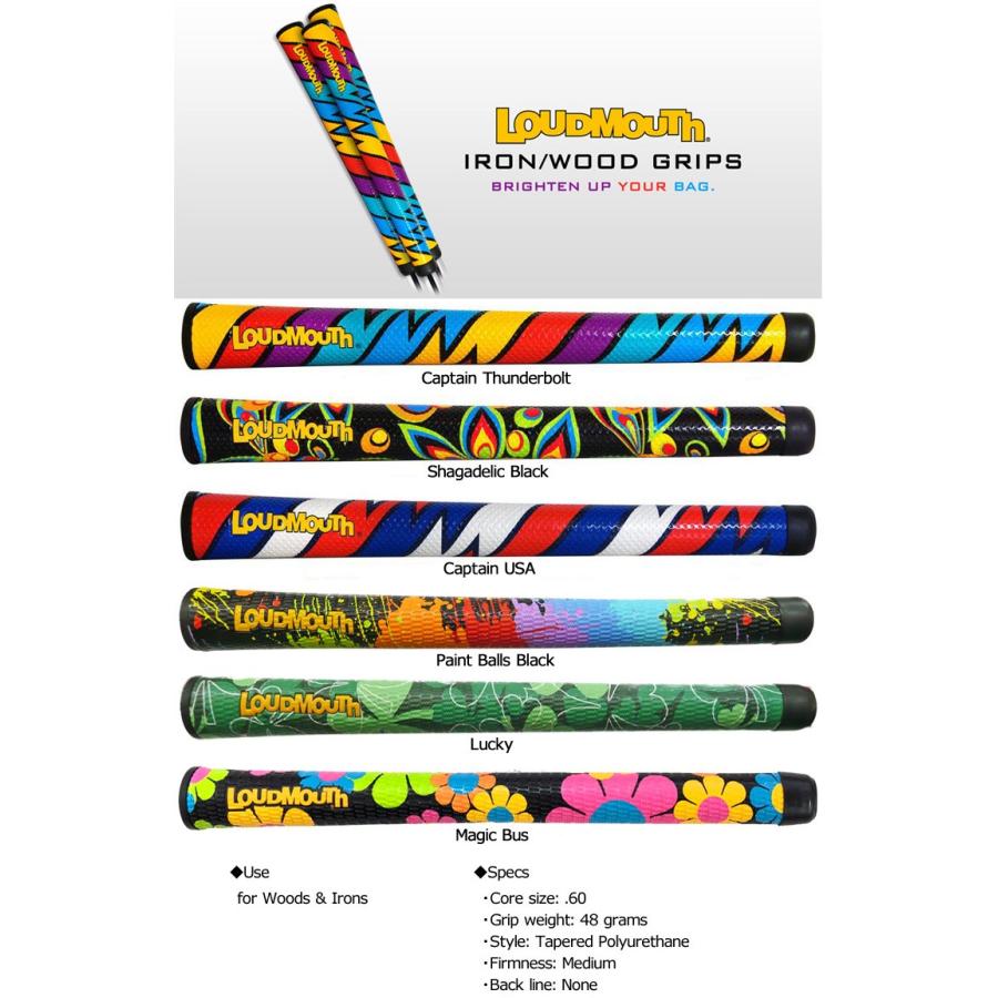 ラウドマウス ウッド アイアン用 グリップ 1本 ペイントボールズ ブラック ツアーマーク Loudmouth Swing Grip Tourmark メール便発送 Loudmouth Grip Lmacn Grp Ptblbk サードウェイブ ゴルフ スポーツ 通販 Yahoo ショッピング