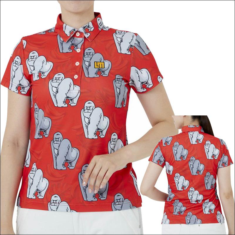 日本規格 ラウドマウス レディース ドライ UVカット 半袖 ポロシャツ 