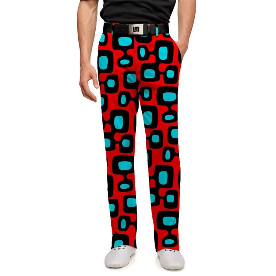 ラウドマウス Loudmouth ゴルフ メンズウエア ロングパンツ レギュラーカット アトムスマッシャー 新品 Atom Smasher 黒 赤 ラスワン Lmwrn A Atomsm サードウェイブ ゴルフ スポーツ 通販 Yahoo ショッピング
