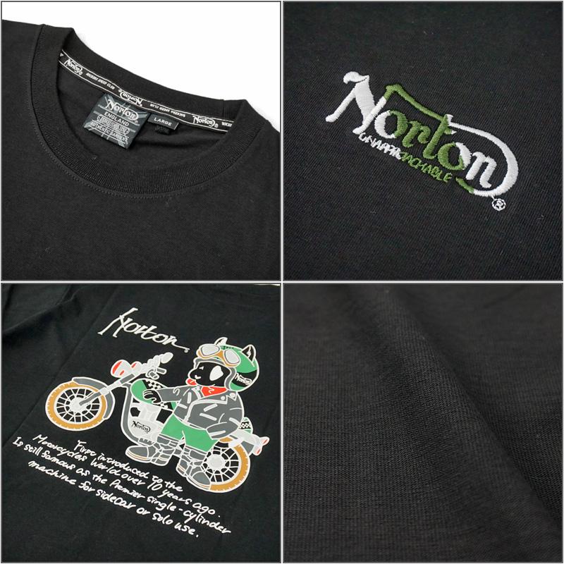 クーポン有 ノートン 綿100％ クルーネック 半袖 Tシャツ 222N1002 Norton メール便発送 2SS2 半そで シャツ ウェア Tee メンズ ファッション MAY1｜golf-thirdwave｜06