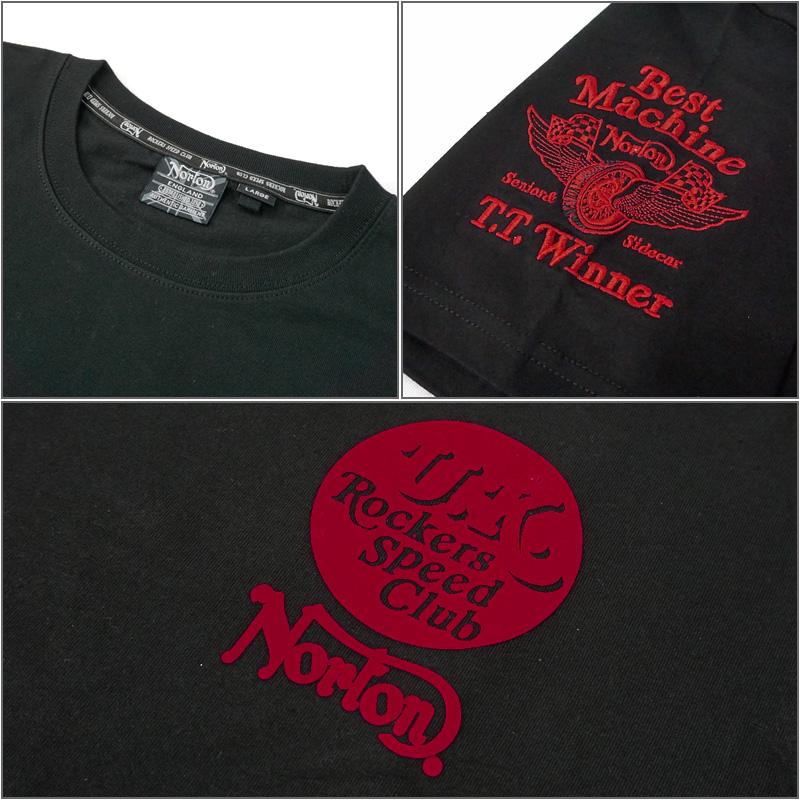 ノートン 綿100％ クルーネック 半袖 Tシャツ 222N1008 Norton メール便発送 2SS2 半そで シャツ ウェア Tee メンズ ファッション APR1｜golf-thirdwave｜06