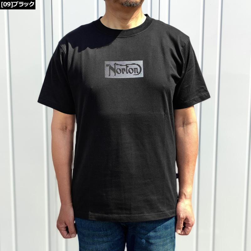 ノートン メンズ 綿100％ クルーネック 半袖Tシャツ 232N1003 リフレクト フェード ロゴ Norton メール便発送 3SS2 半そで シャツ ウェア Tee APR3｜golf-thirdwave｜05