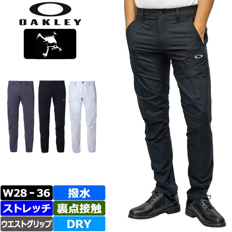 美品 OAKLEY オークリースカル 裏起毛ゴルフパンツ-