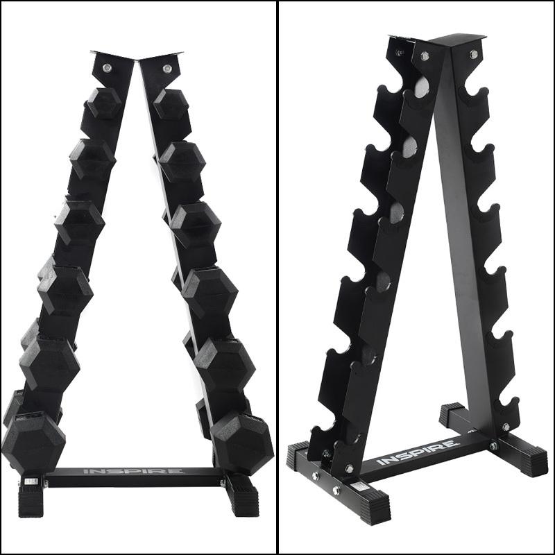 インスパイアフィットネス ヘックスラバー ダンベル 12個セット ラック付き インスパイアフィットネス ヘックスラバー ダンベル 12個セット