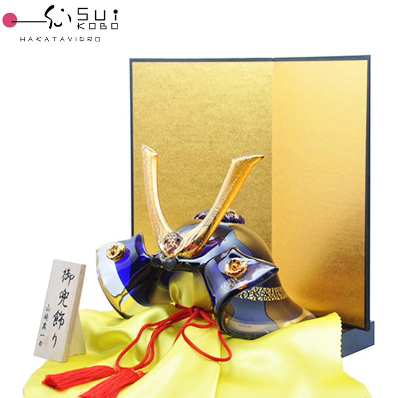 公式の 博多びーどろ 粋工房 ガラスの武将兜 ガラス製 置物 Gk 15 日本製 山崎真一製作 五月人形 端午の節句 菖蒲 贈答品 ギフト お祝い ガラス 縁起物 Jan3 新品即決 Habitat Jeunes Normandie Fr