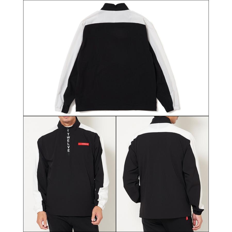 V12 ゴルフ ヴィ・トゥエルヴ メンズ ハーフジップ ジャケット LOGO ZIP NYLON JACKET V122020-JK02