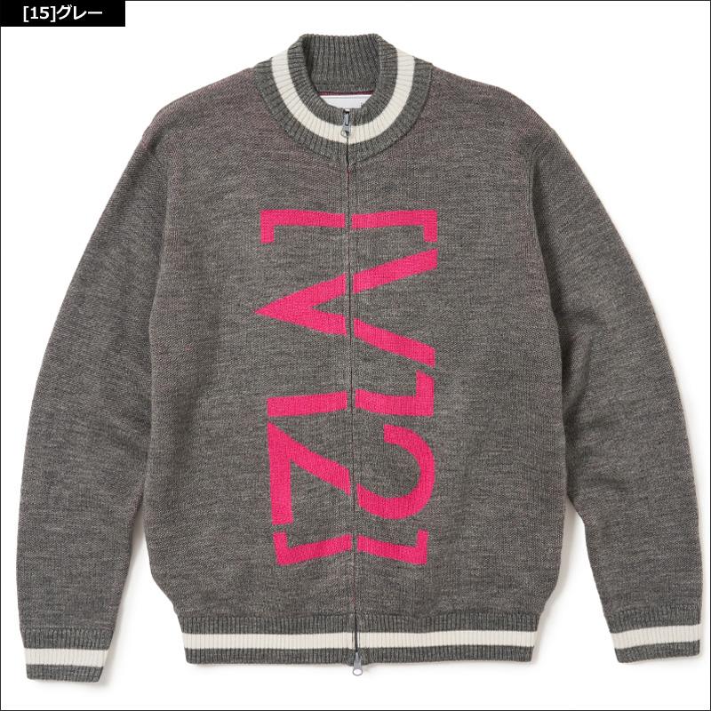 V12 ゴルフ ヴィ・トゥエルヴ メンズ フルジップ ニット ジャケット  