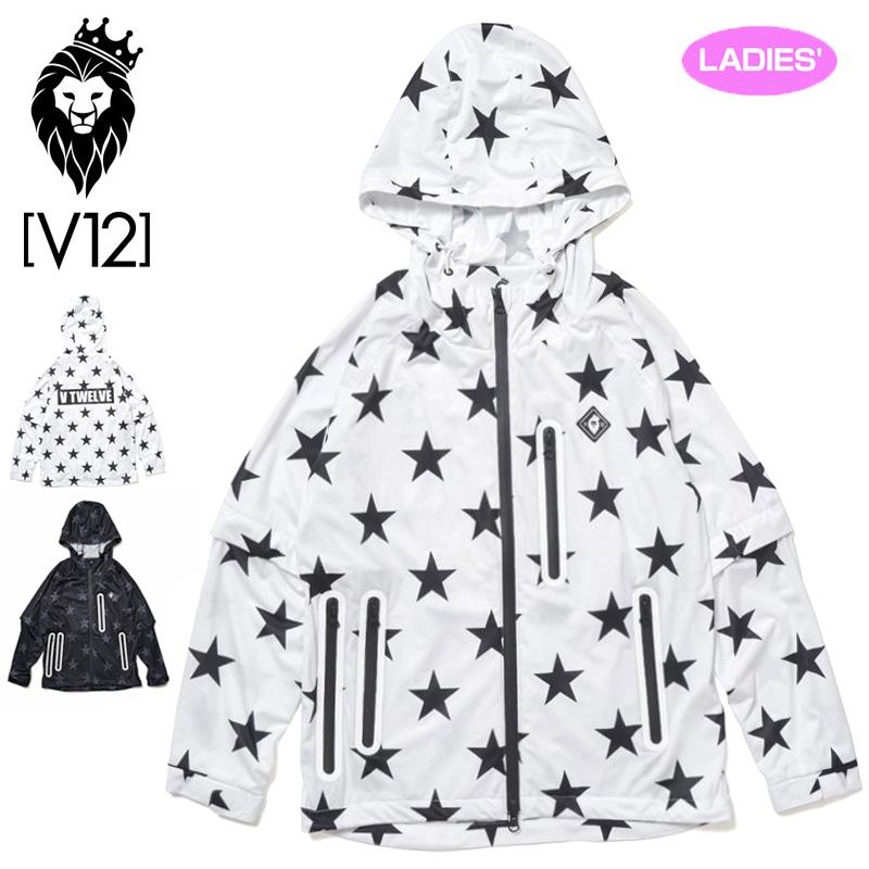 V12 ゴルフ ヴィ・トゥエルヴ レディース 高耐水圧 レインジャケット ALL STAR RAIN JKT V122110-JK02 1SS2  レインウェア V12 GOLF STAR スター :vtwrn122110jk02w:サードウェイブ ゴルフ&スポーツ - 通販 -