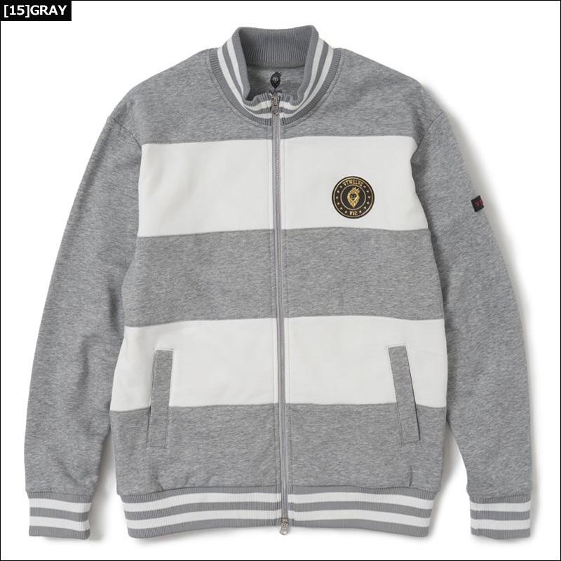 V12 ゴルフ メンズ 裏起毛 スウェット ジャケット SWEAT BORDER TOP  