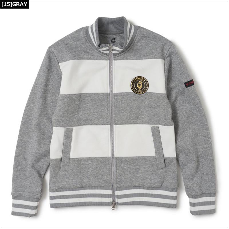 V12 ゴルフ レディース 裏起毛 スウェット ジャケット SWEAT BORDER 