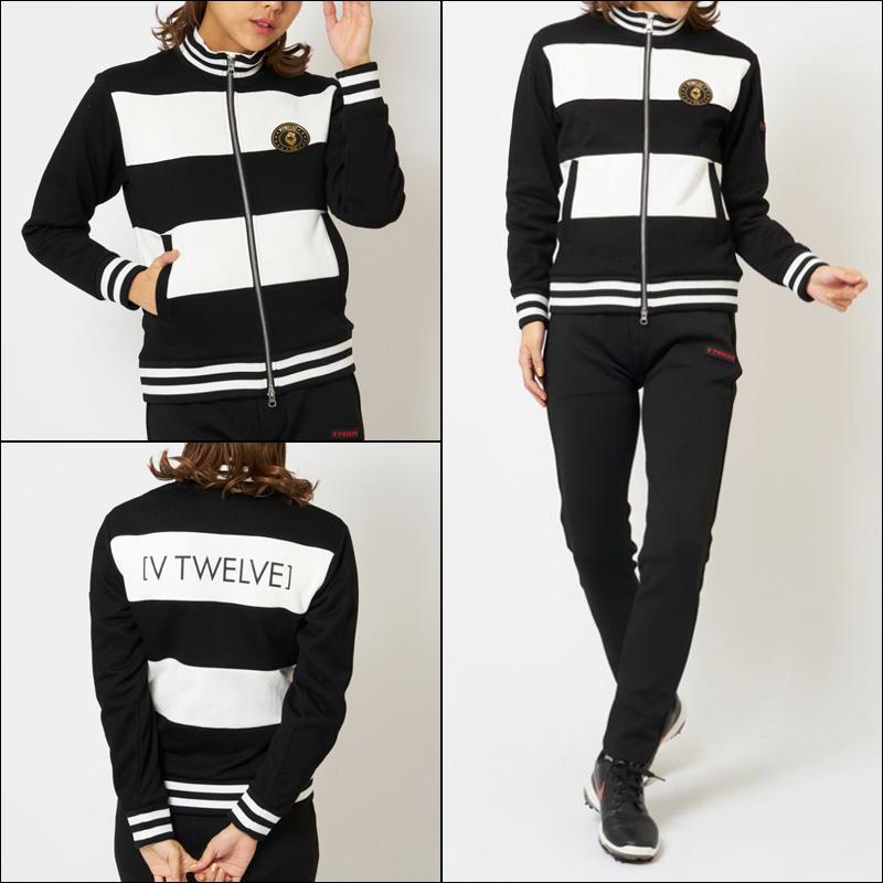 V12 ゴルフ レディース 裏起毛 スウェット ジャケット