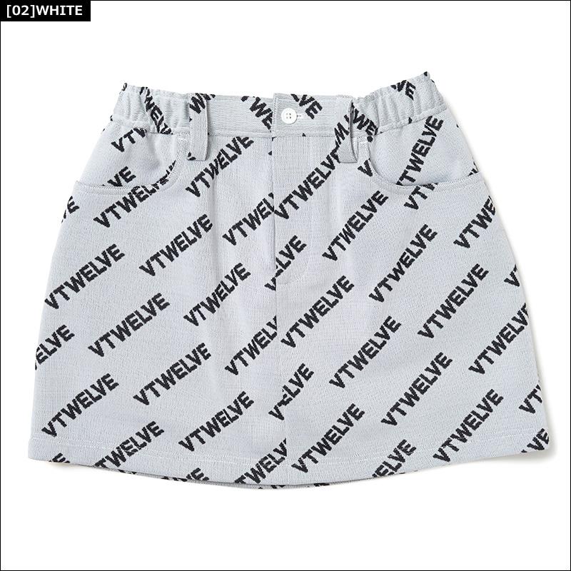 クーポン有 V12 ゴルフ スカート VET JACQUARD SKIRT V122220-SK05