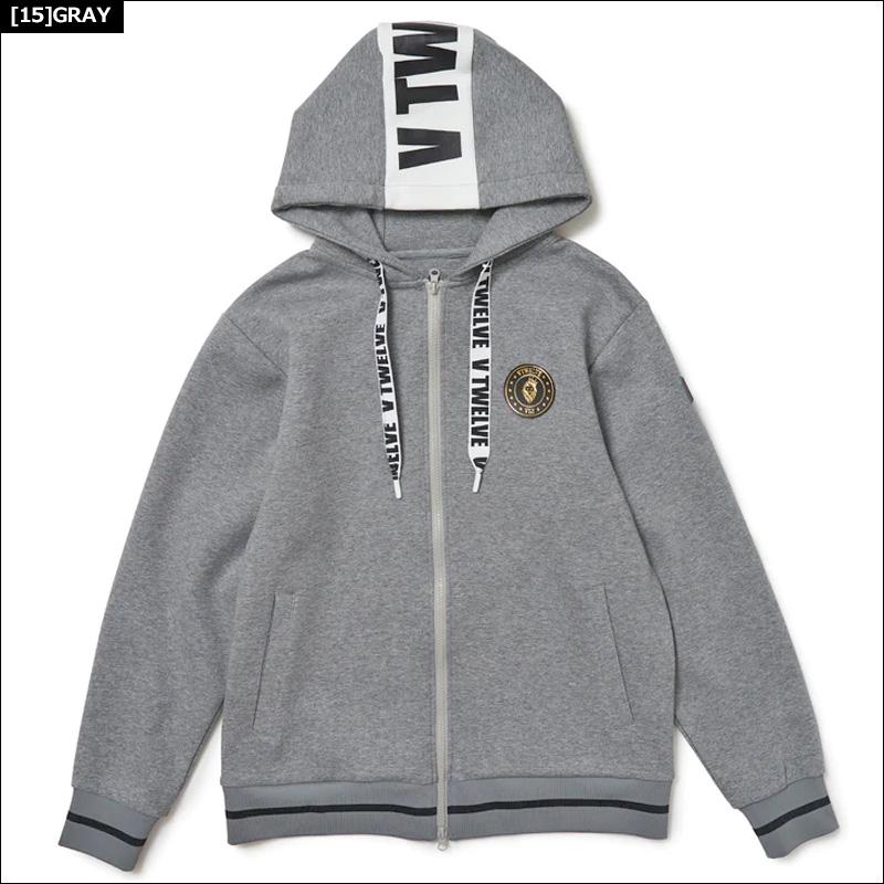 クーポン有 V12 ゴルフ メンズ フルジップ 長袖パーカー LOGO CORD F/Z  