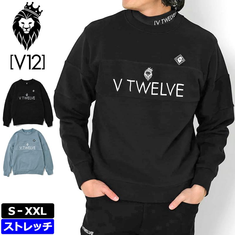 V12 クーポン有 ゴルフ メンズ 長袖スウェット B SIDE CREW V122320 