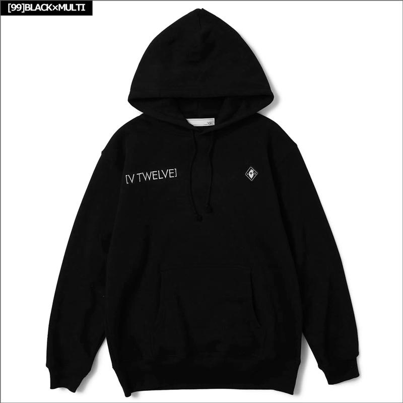 V12 VTWELVE ヴィトゥエルブ ジップアップパーカー 黒 XL