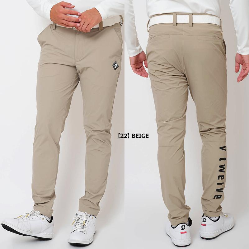 【新品】V12 ゴルフ　メンズ　長ズボン　ベージュ　XL 新品】V12 ゴルフメンズ長ズボンベージュXL