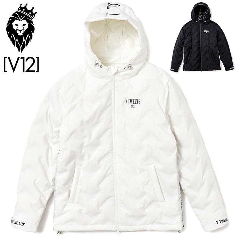 V12 クーポン有 ゴルフ メンズ 長袖 ダウン ジャケット LX SIDE TAPE 