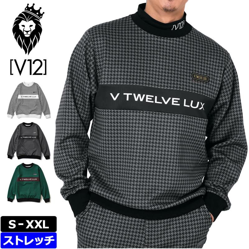 V12 ゴルフ 2024 メンズ 長袖 スウェット LX TOOTH CREW VLX2420-SW01 