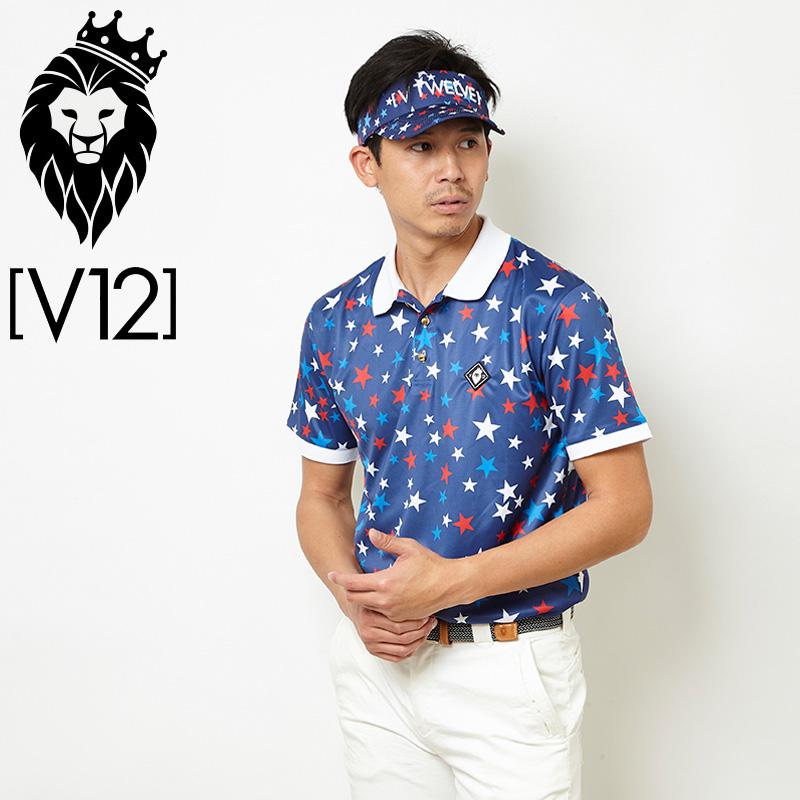 V12 ゴルフウェア メンズ 半袖 ポロシャツ MULTI STAR V121810-CT08 78 