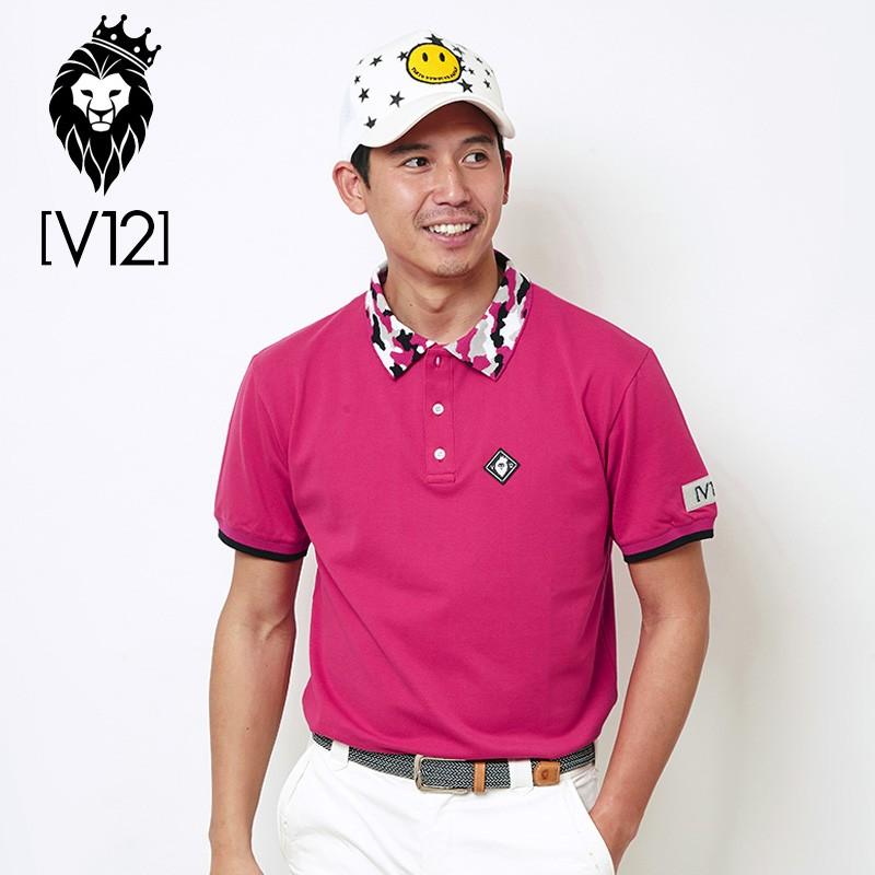 V12 ゴルフウェア メンズ 半袖 ポロシャツ Camo襟 V Ct12 32 Pink 18ss Vtwrnv Ct12 32 サードウェイブ ゴルフ スポーツ 通販 Yahoo ショッピング