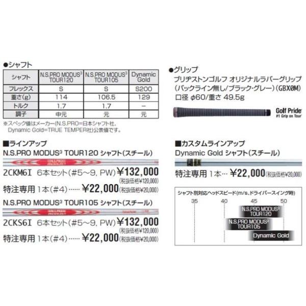 ゴルフ クラブ アイアン ブリヂストン TOUR B 201CB アイアン6本セット