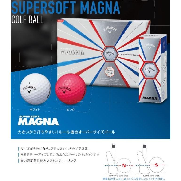 ゴルフボール キャロウェイ スーパーソフト マグナ Callaway SUPERSOFT MAGNA GOLF BALL 1ダース（12球