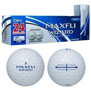 MAXFLI WIZARD ゴルフボール 24個入 3箱セット DUNLOP（ダンロップ） ゴルフボール マックスフライ ウィザード ゴルフ