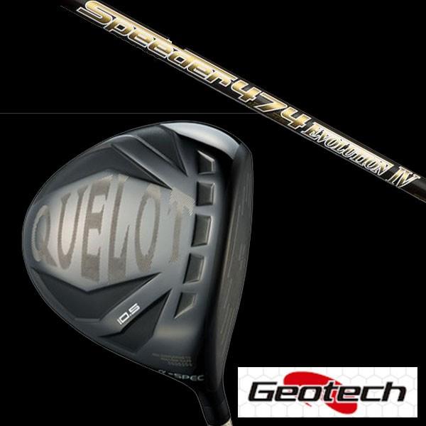 ジオテック Geotech どQUELOT Black Label SLE α-SPEC ドライバー  Speeder EVOLUTION IV シャフト ヘッドカバー付