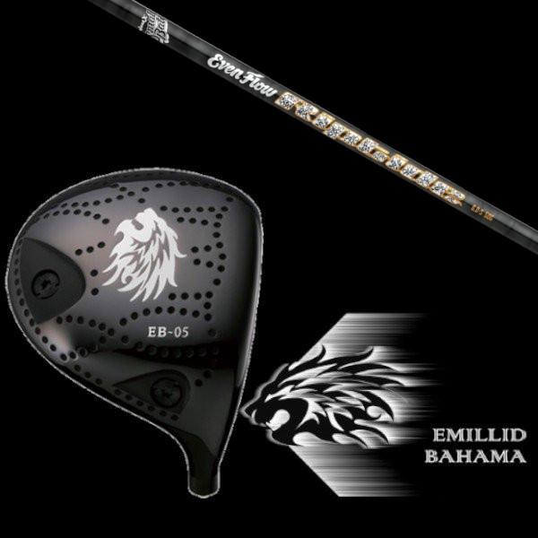 エミリッドバハマ EMILLID BAHAMA EB-05  ドライバー トゥルーテンパー プロジェクトＸイーブンフロー RIPTIDE シャフト  ヘッドカバー付