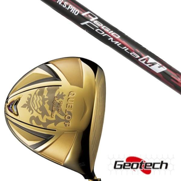 ジオテック Geotech QUELOT RE18α-SPEC GOLD Version ドライバー N.S.PRO Regio Formula M+ シャフト ヘッドカバー付
