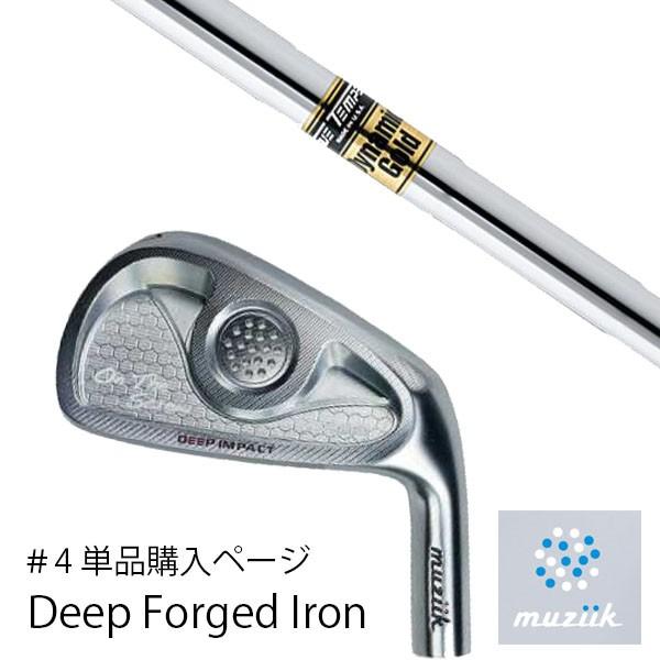 単品 ムジーク ディープインパクト 4番アイアン ダイナミックゴールド トゥルーテンパー 6本セット（5-P) ディープフォージッド muziik