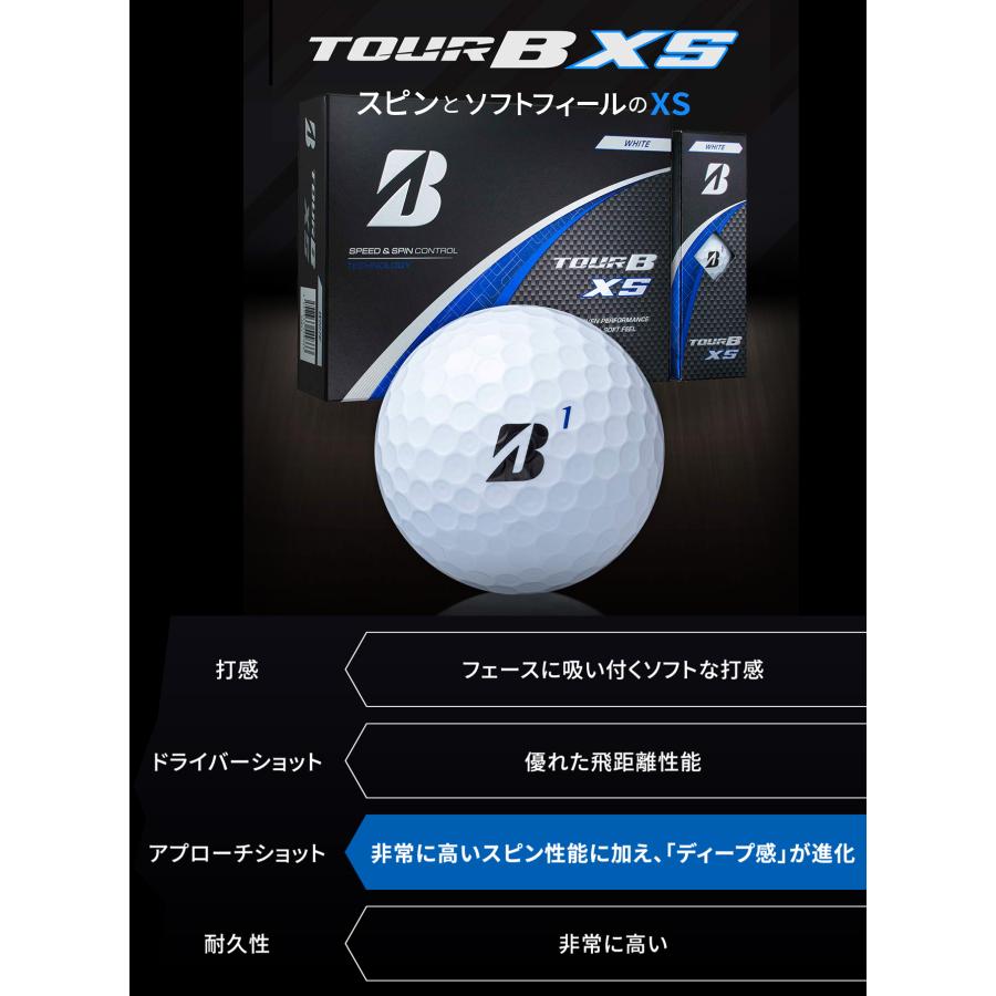 オウンネーム 名入れ 対応 ブリヂストンゴルフ TOUR B XS ゴルフボール