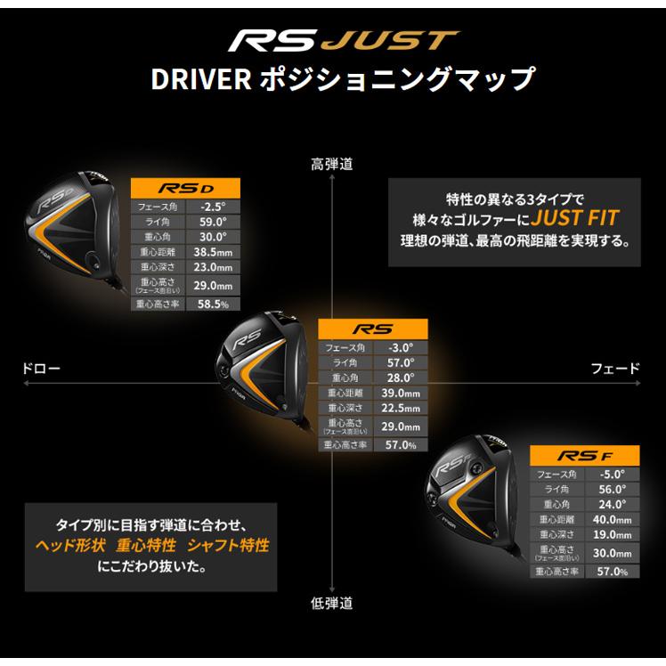 (特注 納期3-5週) プロギア RS JUST RS Fドライバー ツアーAD-HD シャフト 2022年モデル (日本正規品)｜golf7｜06