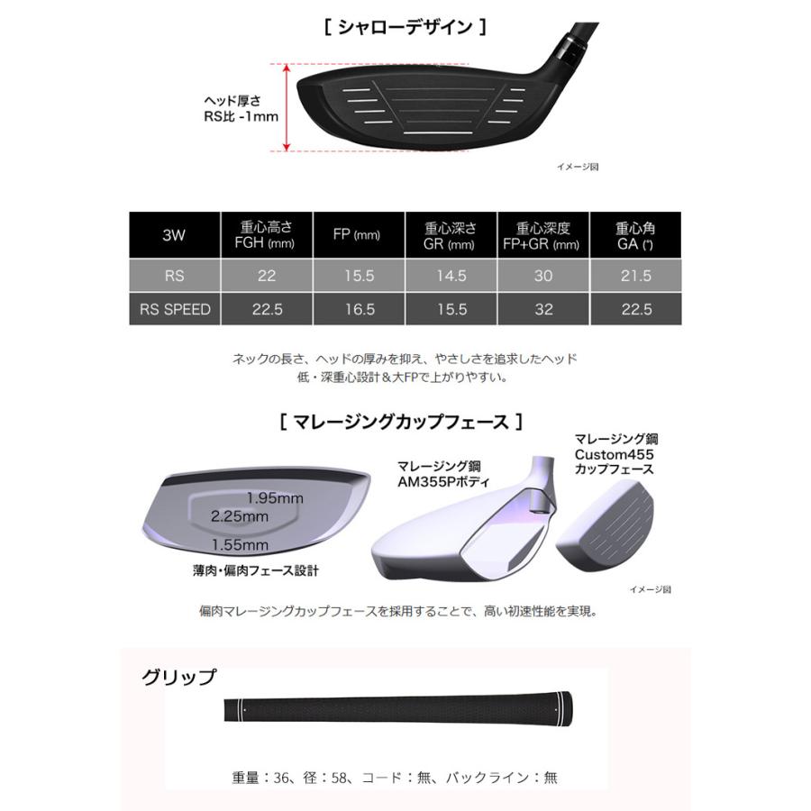 (特注 納期2-4週) プロギア RS スピード フェアウェイウッド ディアマナBB シャフト メンズ 2025年モデル (日本正規品)