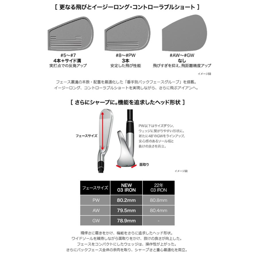 プロギア　PRGR　FORGED アイアン　03　7本セット　MCI 60S PRGR（プロギア） (特注 納期2-4週)プロギア 03アイアンセット(5本 #7