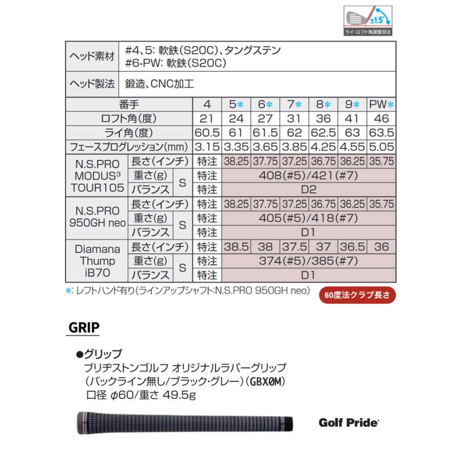 B Series (特注 納期2-4週)ブリヂストン Bシリーズ 242CB アイアン