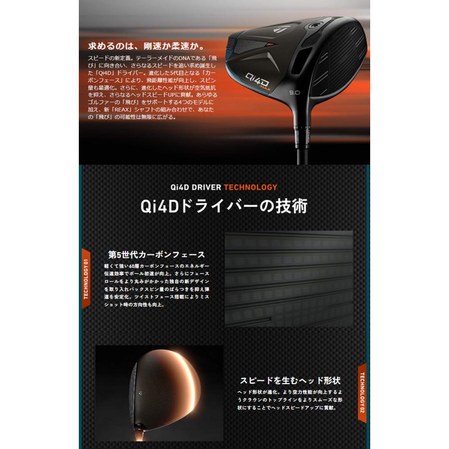 Qi35 (特注 納期2-7週)(レフティ) テーラーメイド Qi4D MAX ドライバー