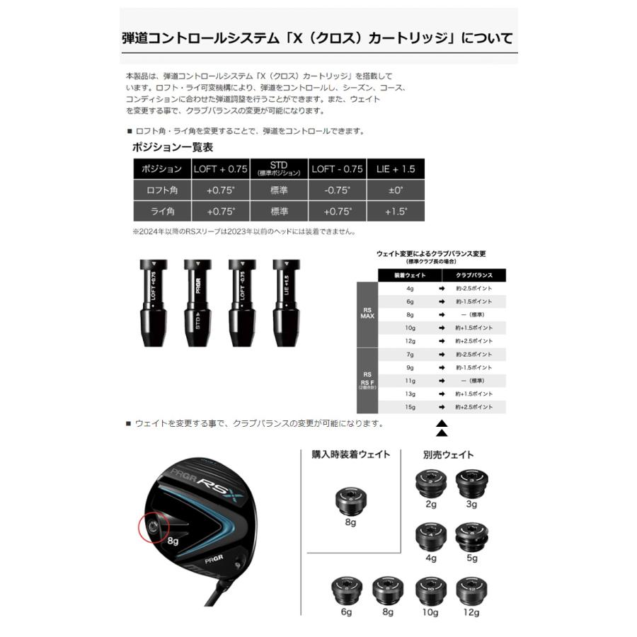 RS (特注 納期2-4週) プロギア RSX MAX(マックス)ドライバー VENTUS