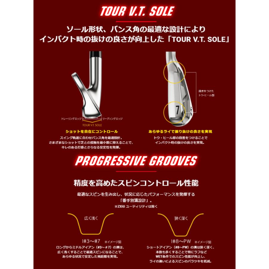 ZXi (特注完成品) ダンロップ スリクソン ZXi7アイアンセット(6本 #5-9