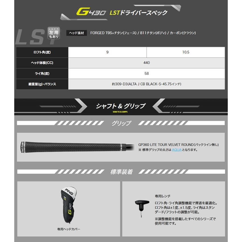 超特盛ミラクルプライス (特注完成品) ピンゴルフ G430 LST ドライバー VENTUS(ヴェンタス ベンタス)TRレッド(VeloCore) シャフト 2022年モデル (日本正規品) 【AA1207379412】(42592円)