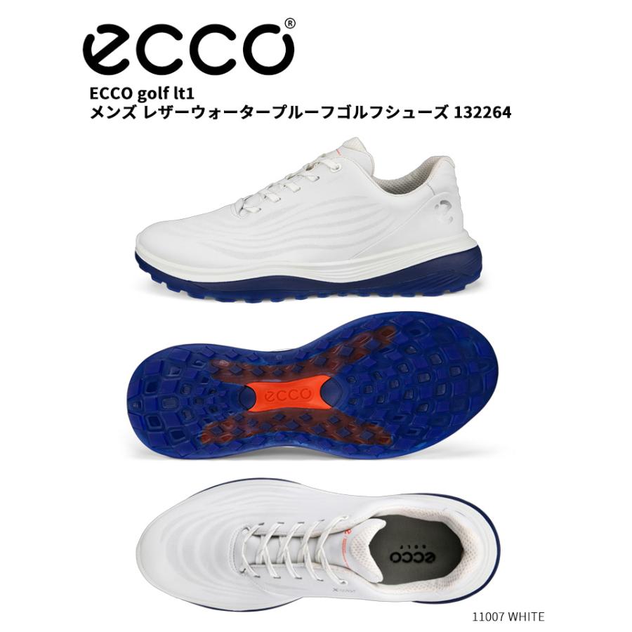 未使用　ECCO ゴルフシューズ ネイビー 42 (27cm) ecco エコー(ECCO) ゴルフ レザーウォータープルーフ LT1 132264