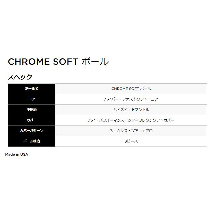 キャロウェイゴルフ クロムソフト(CHROME SOFT) ゴルフボール 1ダース (12球入り) 2024年モデル｜golf7｜05