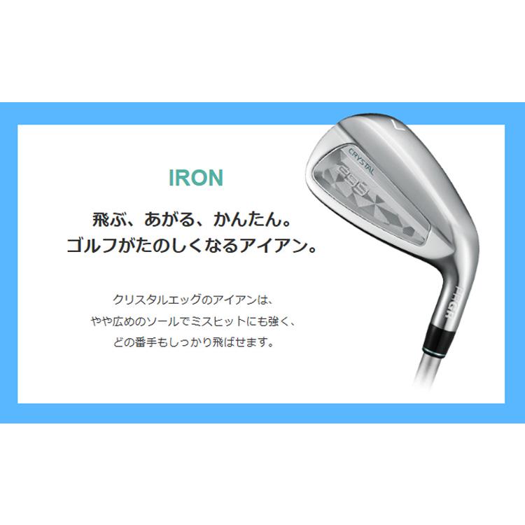 egg プロギア(PRGR) クリスタルエッグ(CRYSTAL egg) アイアンセット(4