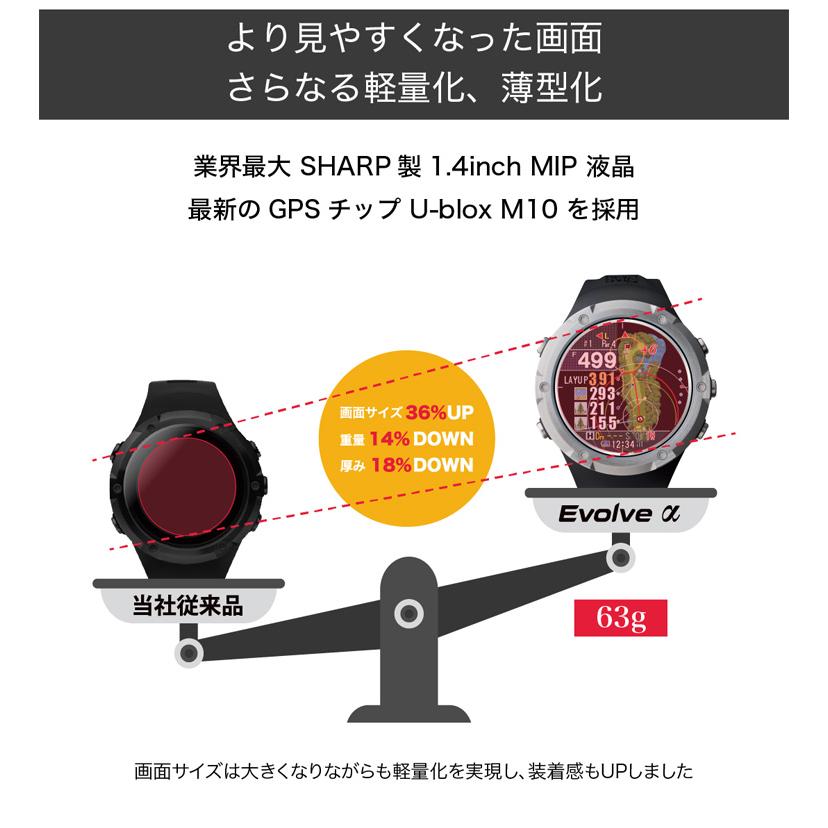 ShotNavi（ショットナビ） Evolve α(エボルブ・アルファ) 腕時計型