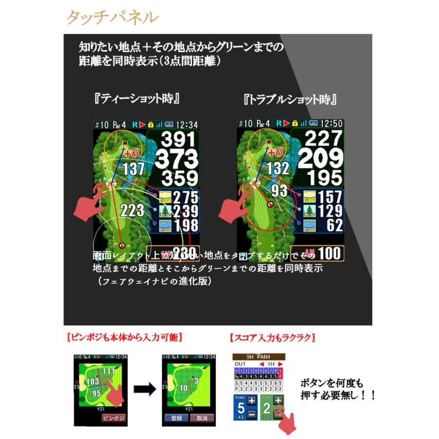 ShotNavi（ショットナビ） グランツ GRANZ ゴルフ用GPS距離計 GPSナビ