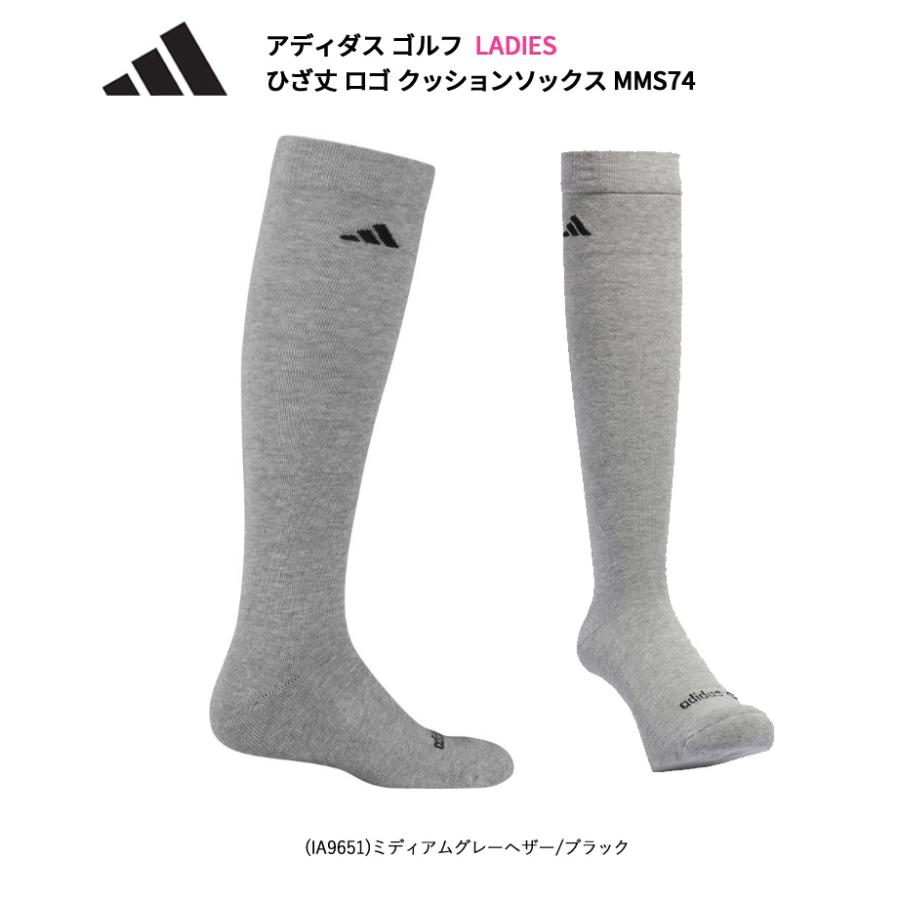 adidas アディダス ゴルフ ひざ丈 ロゴ クッションソックス adidas アディダス ゴルフ ひざ丈 ロゴ クッションソックス