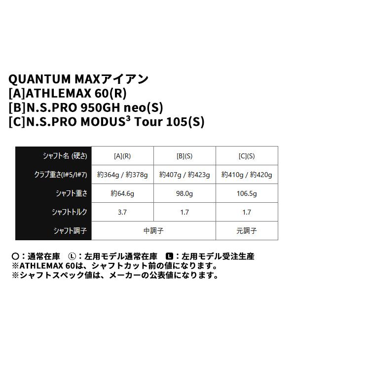 キャロウェイ(Callaway) クアンタム(QUANTUM) MAX アイアンセット (5本 #6-9,Pw) N.S.PROモーダス3ツアー105 シャフト 2026年モデル(日本正規品)_6