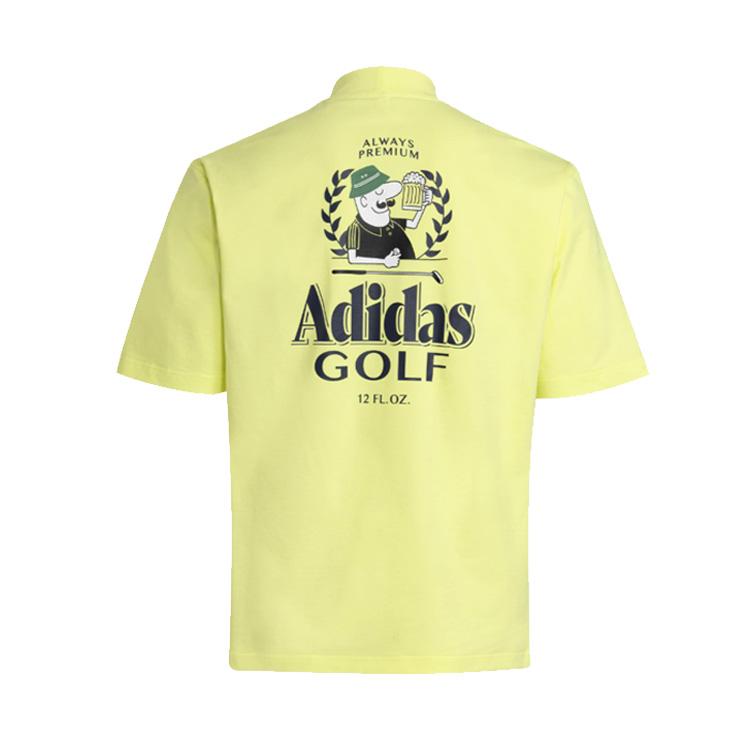 【新品】1piu1uguale3GOLF モックネック　半袖シャツ　メンズ　ロゴ adidas（アディダス） ゴルフ(adidasGOLF) CHIP バックグラフィック