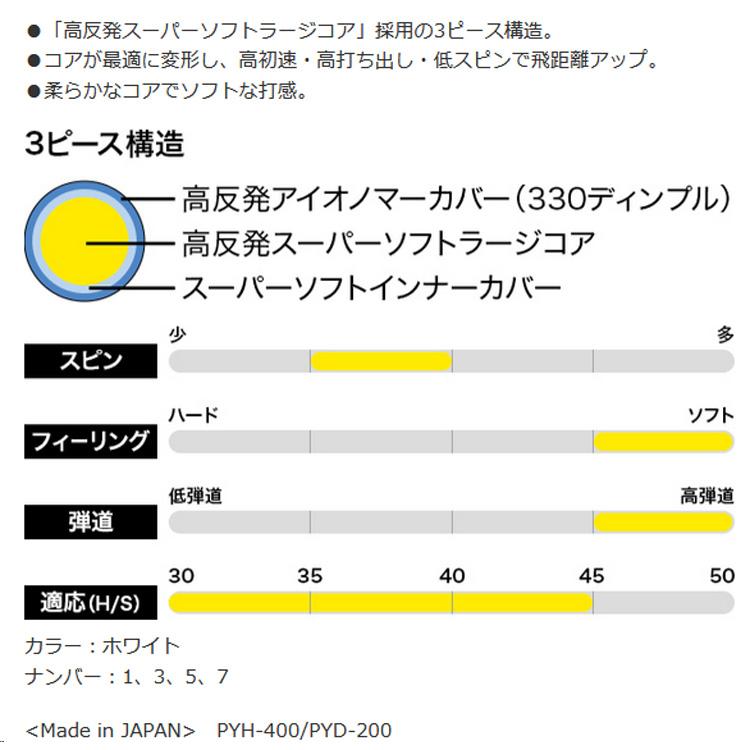 PRGR（プロギア） プレミアム (PRGR PREMIUM)ゴルフボール 1ダース(12